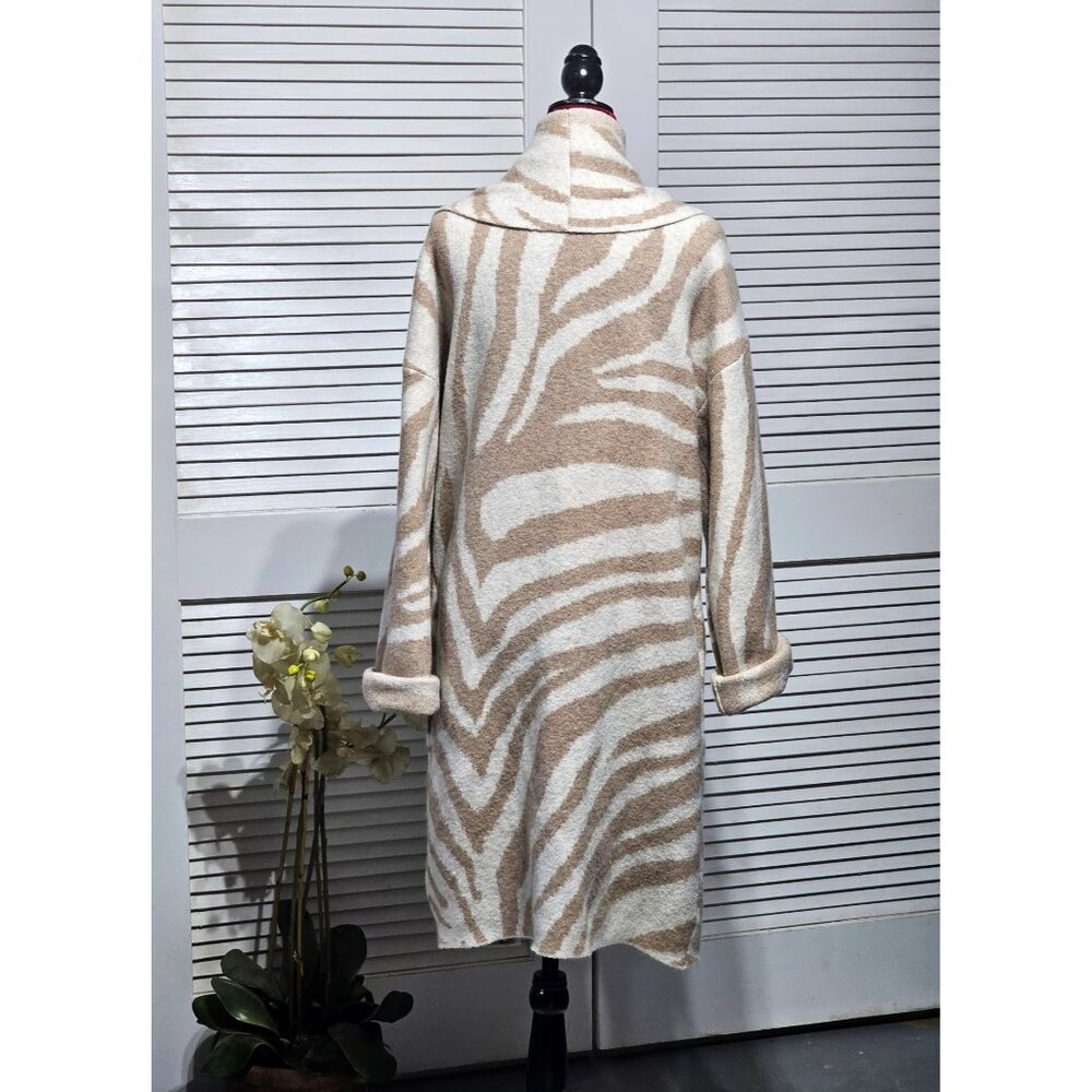Anthropologie Women's Beige The Mariel Longline Cardigan Sweater Size O/S 2983 - Picture 8 of 12